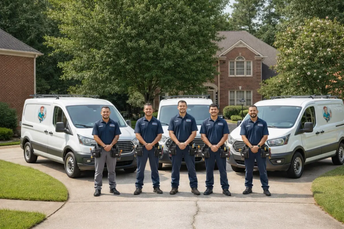 Mr. Fixer team with service vans