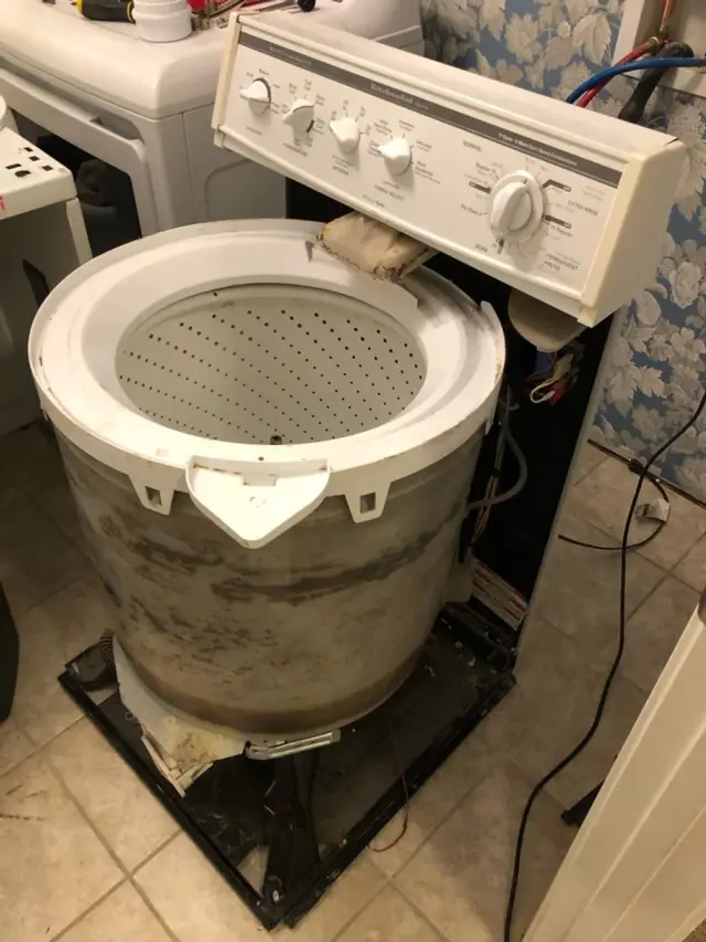 Appliance repair job completed by a Mr. Fixer technician
