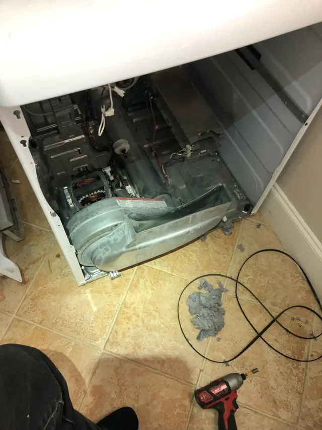 Appliance repair job completed by a Mr. Fixer technician
