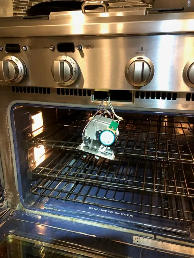 Appliance repair job completed by a Mr. Fixer technician