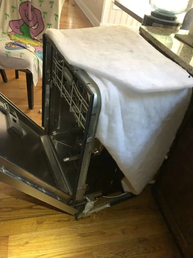Appliance repair job completed by a Mr. Fixer technician