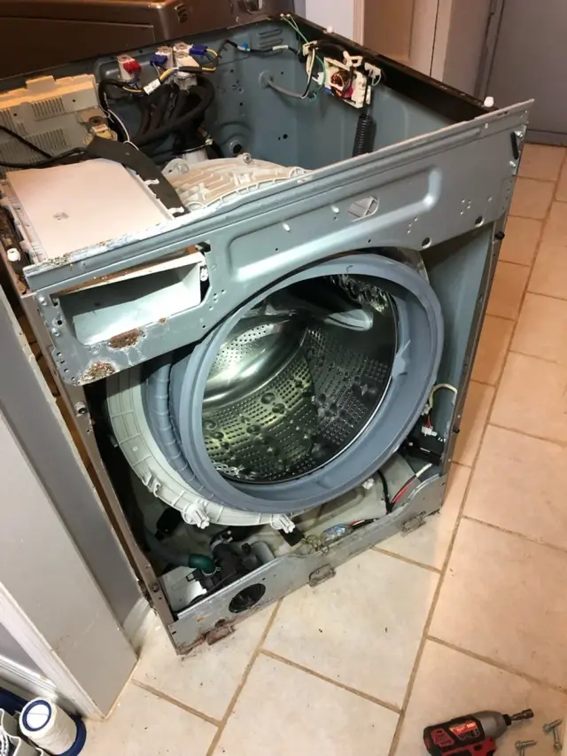 Appliance repair job completed by a Mr. Fixer technician